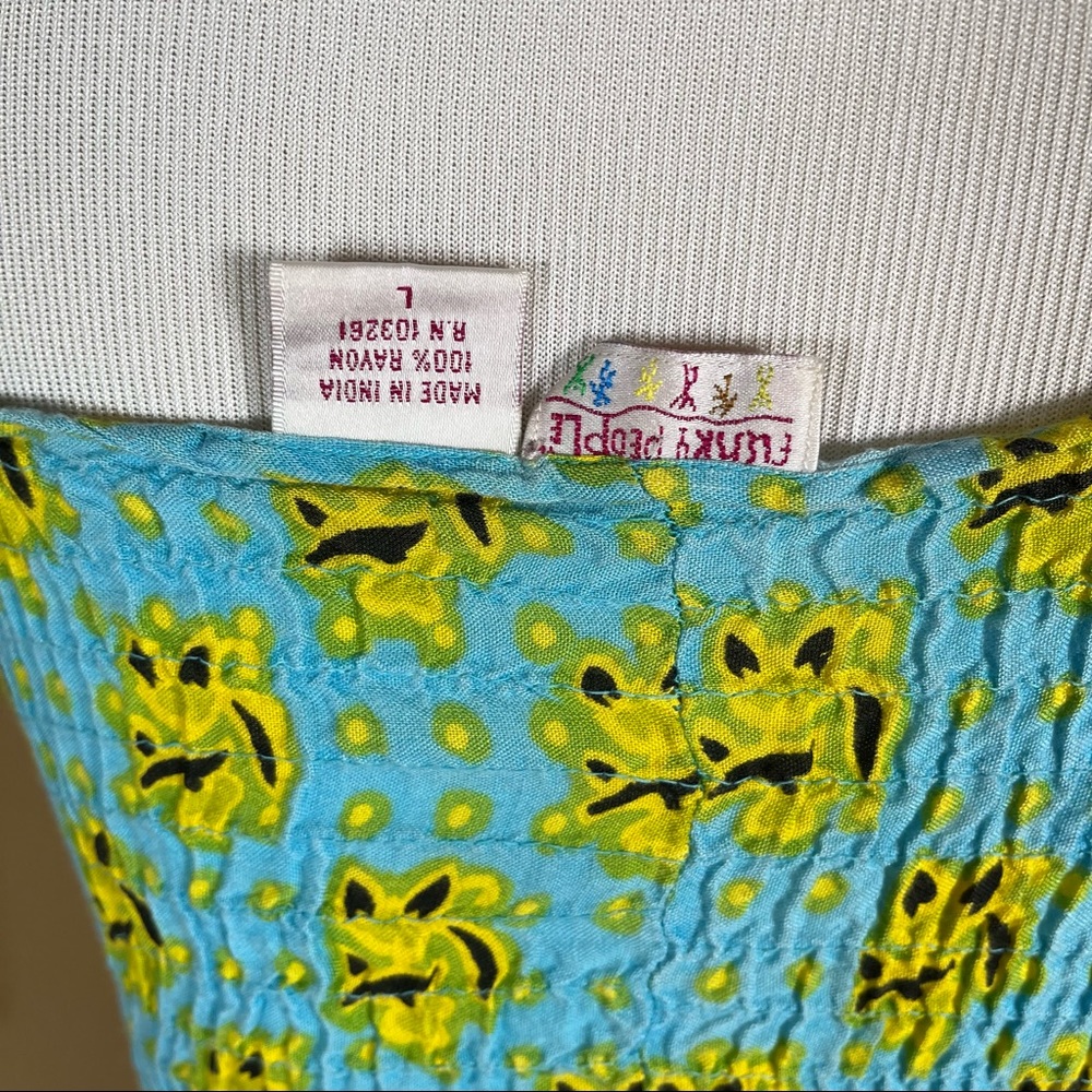 FUNKY PEOPLE | Boho Hippie Colorful Mandela MIDI Dress - Women’s Large - Picture 6 of 8